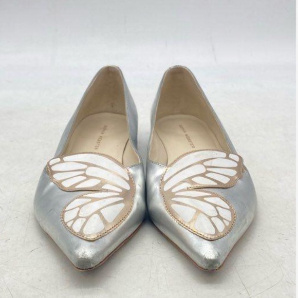 SOPHIA WEBSTER “Bibi” butterfly flats in Silver, 7 - Picture 3 of 6
